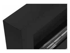 Chimenea de bioetanol de pared Siena Black (largo 90 x fondo 12 x alto 40 cm)