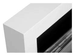 Chimenea de bioetanol de pared blanca Siena, L 90 x P 12 x H 40