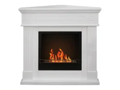 Chimenea de bioetanol de esquina blanca FORD, biochimenea independiente, L110 x P63 x H102