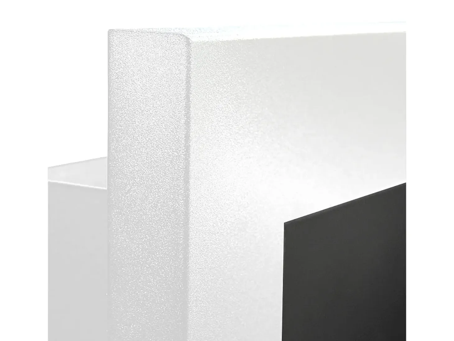 Chimenea de bioetanol de pared o empotrada Livorno White, L 90 x P 12 x H 40 con cristal