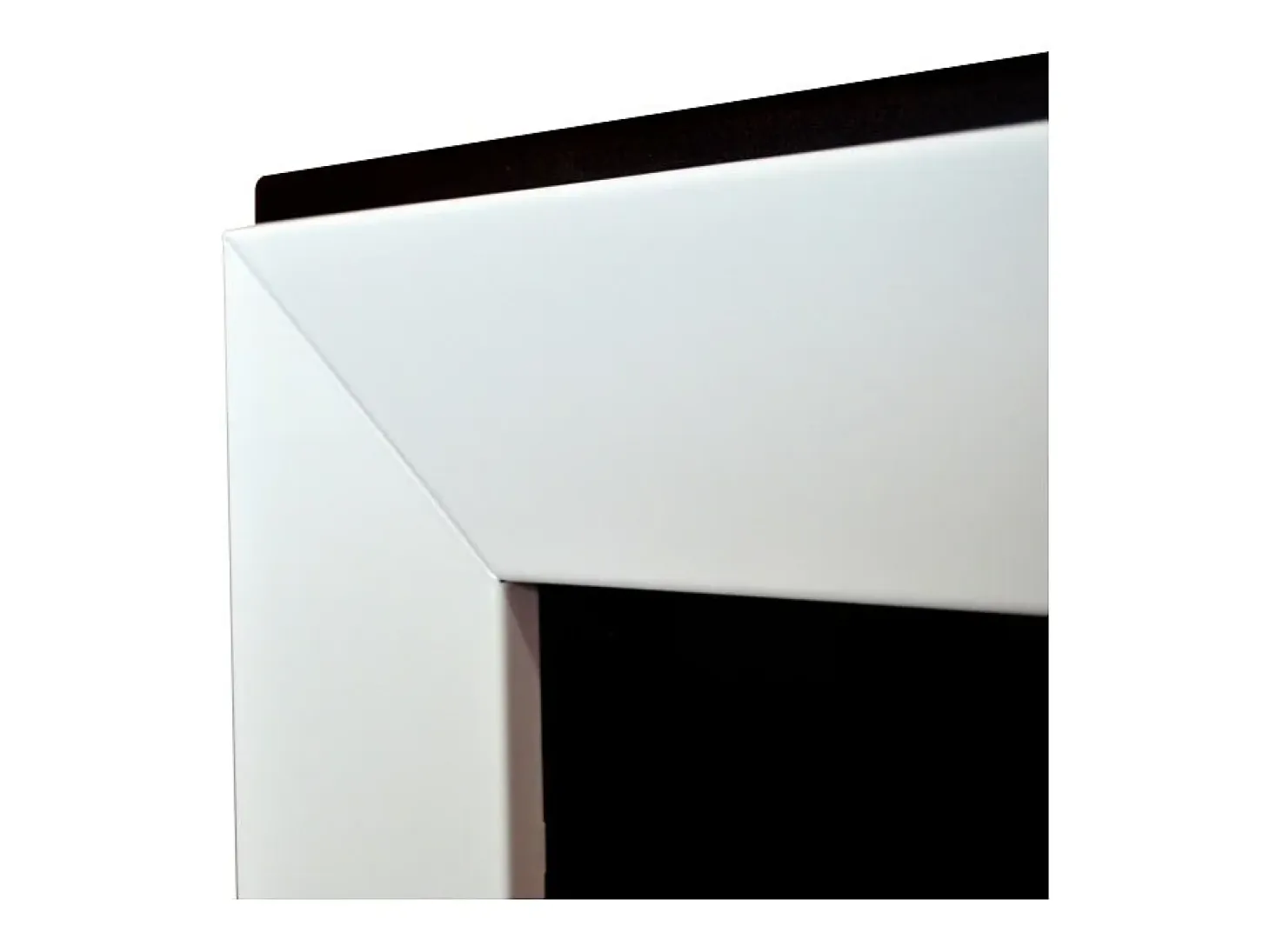 Chimenea de bioetanol empotrada Frame 900 SimpleFire blanca con cristal