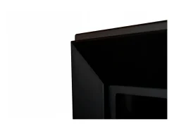 Chimenea de bioetanol empotrada Frame 550 SimpleFire con cristal - Negro mate