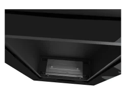 Chimenea de bioetanol empotrada Frame 550 SimpleFire con cristal - Negro mate