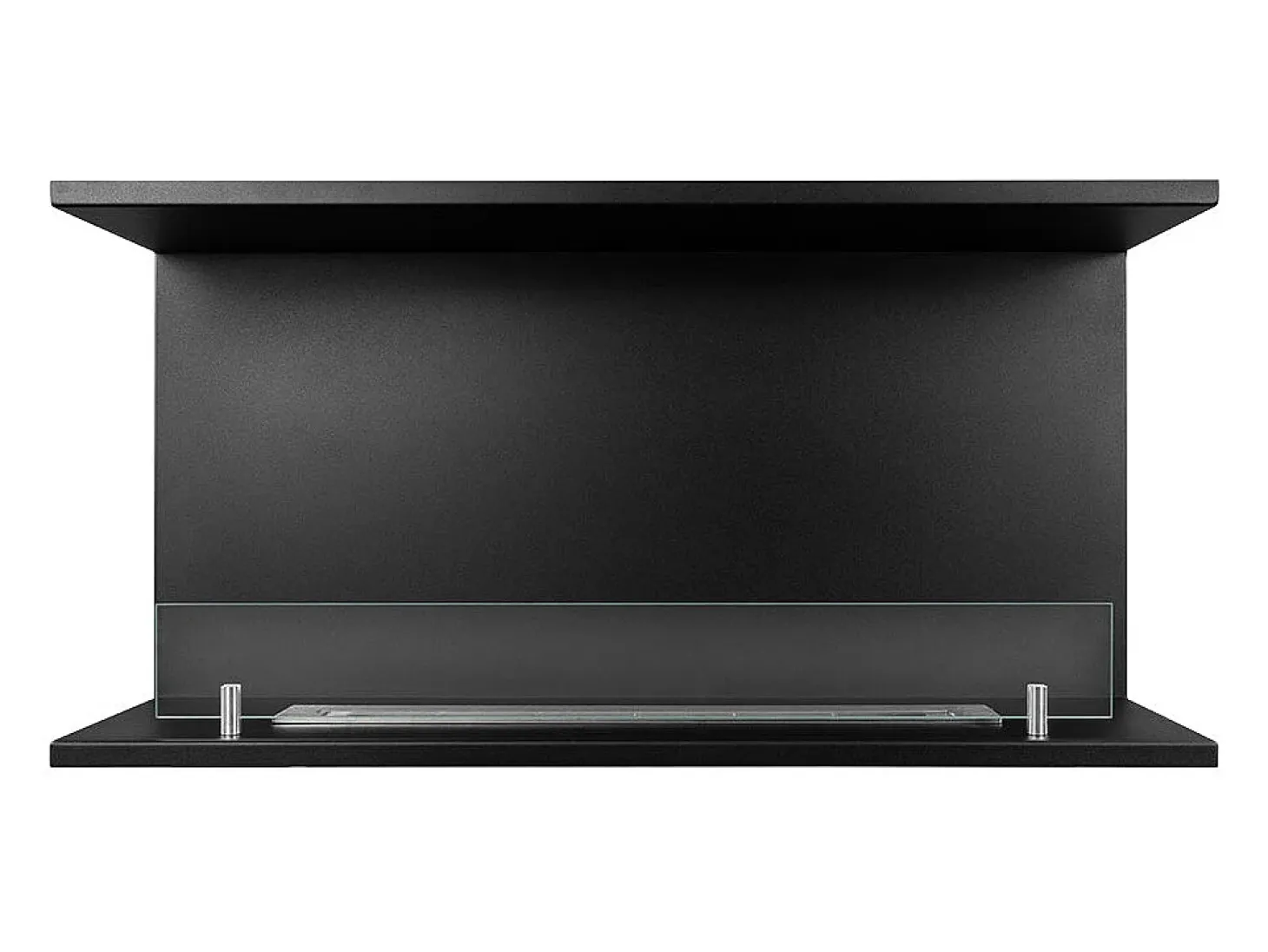 Chimenea de bioetanol empotrada TREVI 90, 3 lados, 3 lados abiertos, 90x45 cm