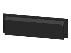 Chimenea de bioetanol empotrada Frame 1500 SimpleFire con cristal - Negro mate