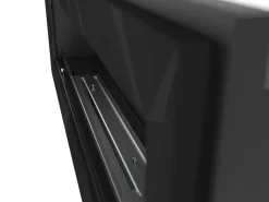 Chimenea de bioetanol empotrada Frame 1500 SimpleFire con cristal - Negro mate