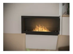 Chimenea de bioetanol empotrada SimpleFire Corner 900 Right con cristal