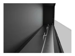 Chimenea de bioetanol empotrada Frame 1800 SimpleFire con cristal blanco