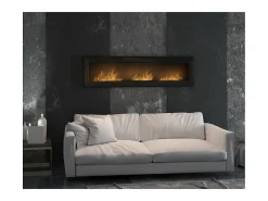 Chimenea de bioetanol empotrada Frame 1800 SimpleFire con cristal blanco