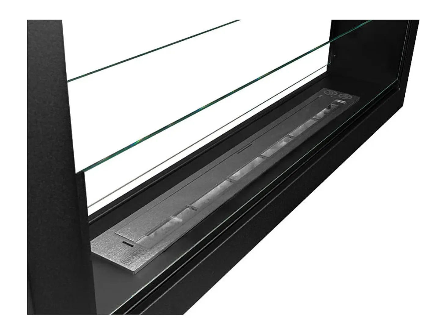 Chimenea de bioetanol empotrada de doble cara biochimenea 2 caras 90x40 MONTEFALCO 90