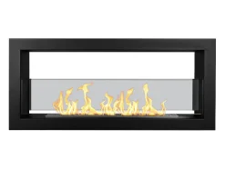 Chimenea de bioetanol empotrada de doble cara biochimenea 2 caras 90x40 MONTEFALCO 90