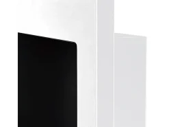 Chimenea de bioetanol Lucca White para pared o empotrada, L 90 x P 12 x H 40