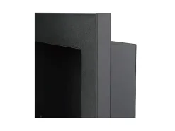 Chimenea de bioetanol Lucca Black de pared o empotrada L 90 x P 12 x H 40