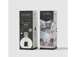 Chimenea de bioetanol mesa de biochimenea NIZZA Negro D14,5 x H46,5 interior exterior