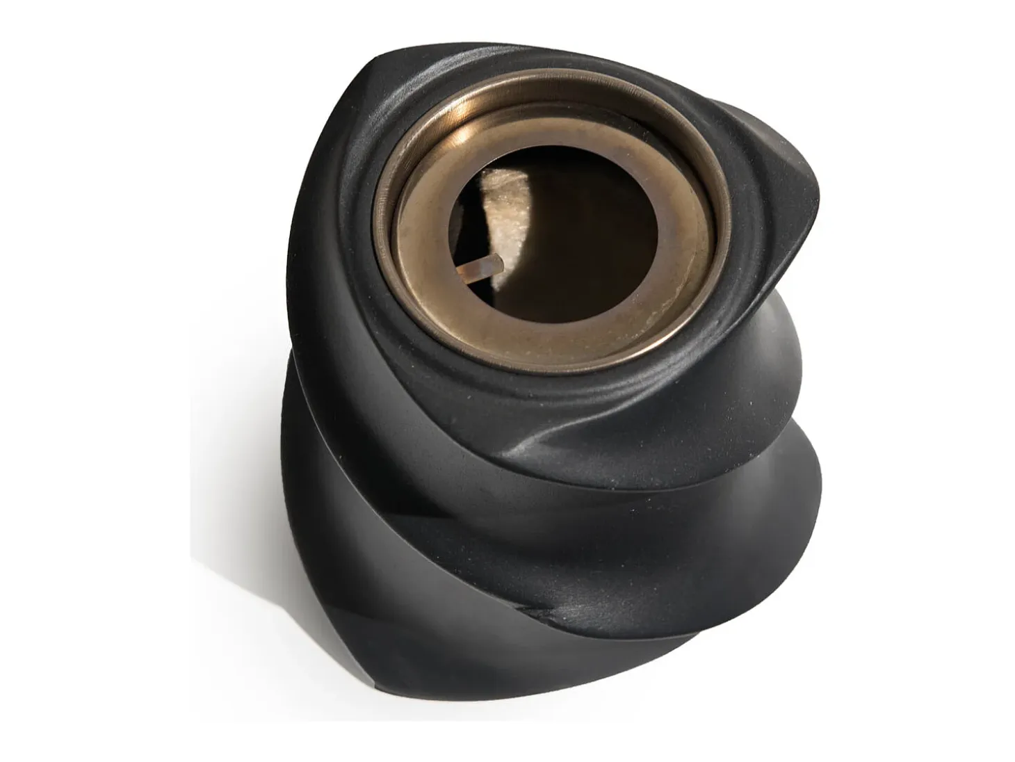 Chimenea de bioetanol mesa de biochimenea NIZZA Negro D14,5 x H46,5 interior exterior
