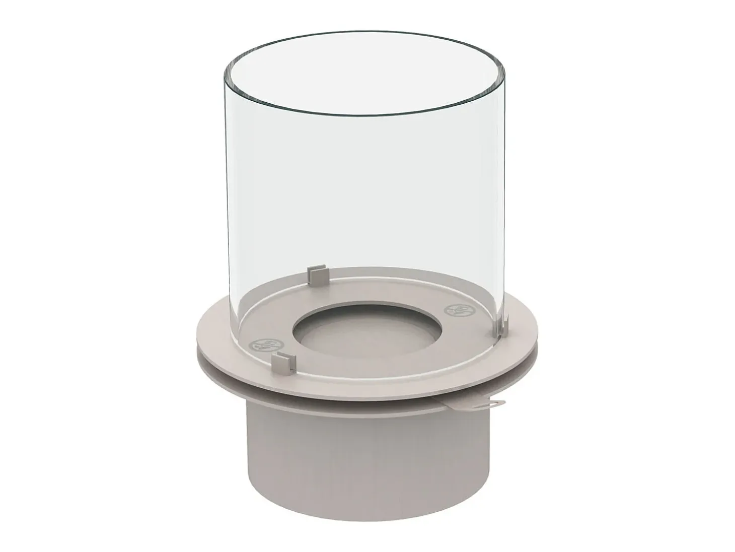 Chimenea de bioetanol STROMBOLI Tortora, brasero de pie para interior y exterior, d.60 x h.56