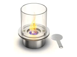 Chimenea de bioetanol STROMBOLI Tortora, brasero de pie para interior y exterior, d.60 x h.56