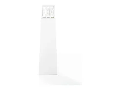 Chimenea de jardín de bioetanol para exterior Vulcano White 40x40x145