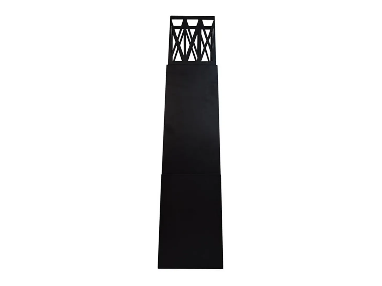 Chimenea de jardín de bioetanol para exterior Vulcano Nero 40x40x145 mm
