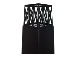 Chimenea de jardín de bioetanol para exterior Vulcano Nero 40x40x145 mm