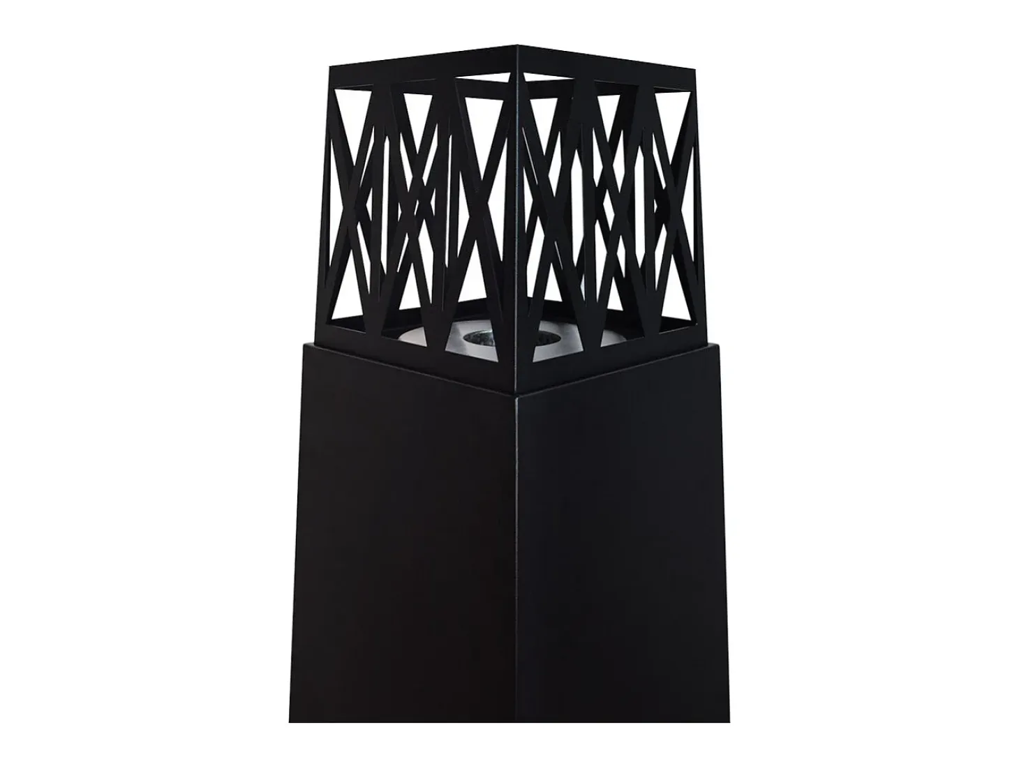 Chimenea de jardín de bioetanol para exterior Vulcano Nero 40x40x145 mm