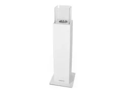 Chimenea de jardín de bioetanol para exterior Capri 110 blanca