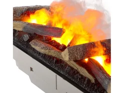 Chimenea eléctrica BALDERIA Ikarus - Columna de pie - Blanco, alta