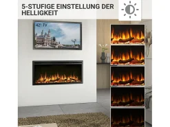 Chimenea eléctrica BALDERIA Atalanta 40 - Chimenea empotrable - Negro