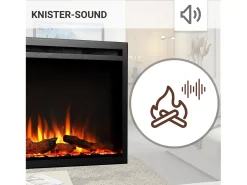 Chimenea eléctrica BALDERIA Atalanta 40 - Chimenea empotrable - Negro