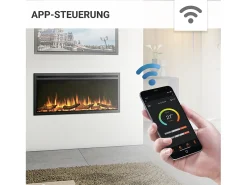 Chimenea eléctrica BALDERIA Atalanta 40 - Chimenea empotrable - Negro