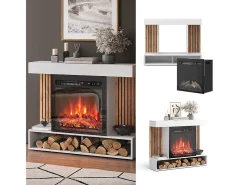 Chimenea eléctrica blanco 100x25x80 lynea