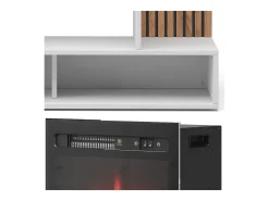 Chimenea eléctrica blanco 100x25x80 lynea