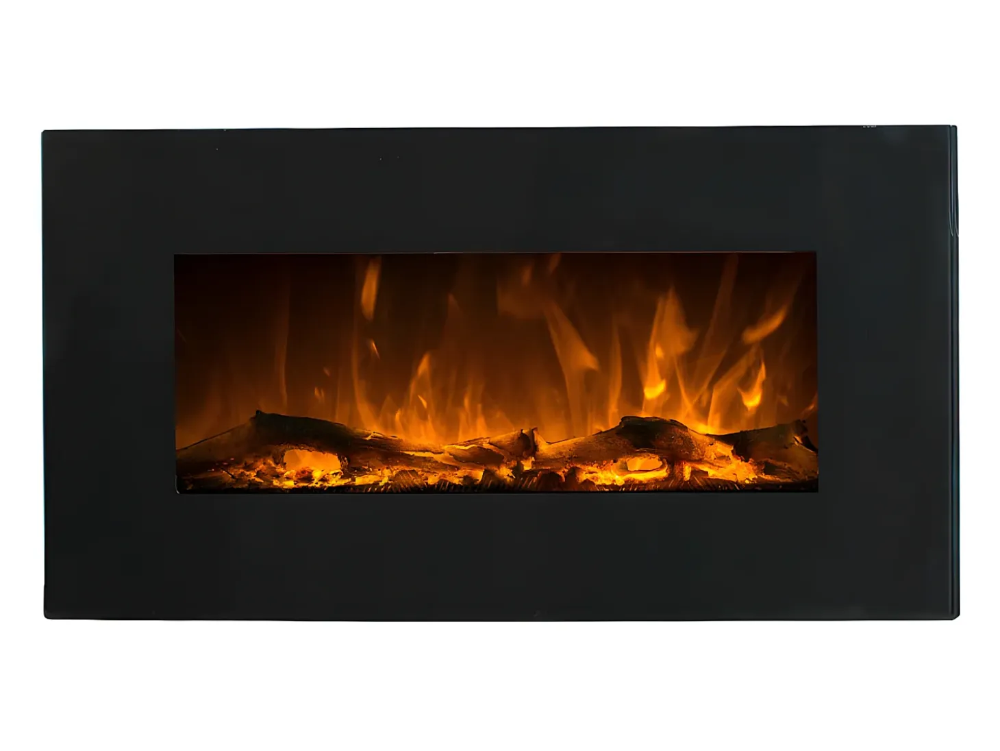 Chimenea eléctrica CHANDELA - L.84xAn.14xAlt.45cm - Negra