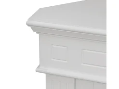Chimenea eléctrica de pie de esquina blanca FORD (L110 x P63 x H102)