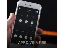 Chimenea eléctrica de vapor de agua con quemador incorporado 3D APP 100 PRO-LINE