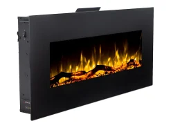Chimenea eléctrica LALITA - L.110xAn.14xAlt.49cm - Negra