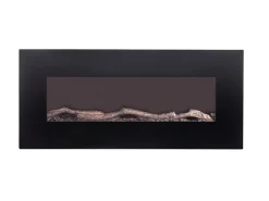 Chimenea eléctrica LALITA - L.110xAn.14xAlt.49cm - Negra