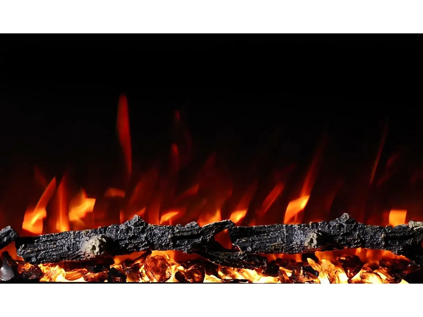 Chimenea eléctrica REGAL 182 - fuego premium - de pared y empotrados - 182x35x12 cm - chimenea LED decorativa con calefacción 900/1800 W