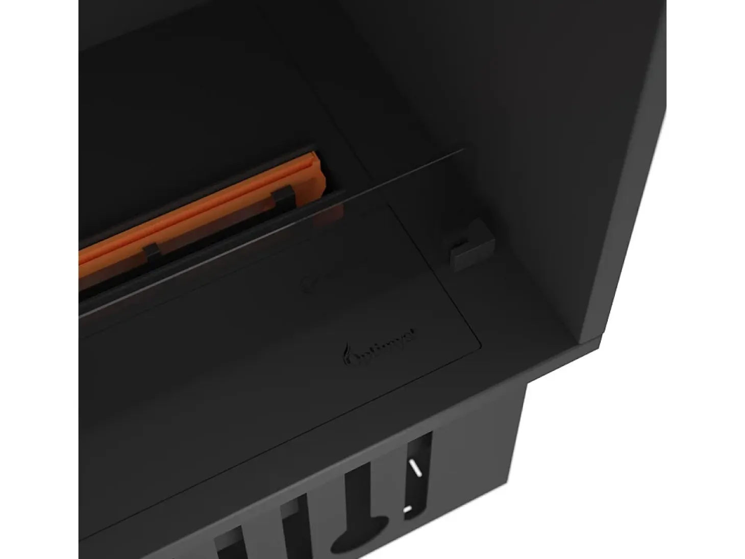 Chimenea vapor de agua empotrada Corner L1200 - Llama 3D multicolor, app, depósito 2,4 l, recarga automática - 120 cm
