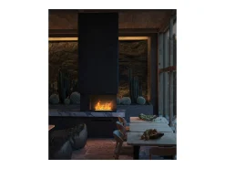 Chimenea vapor de agua empotrada Corner R800 - Llama 3D multicolor, control app, depósito 1,2 l, recarga automática - 80 cm