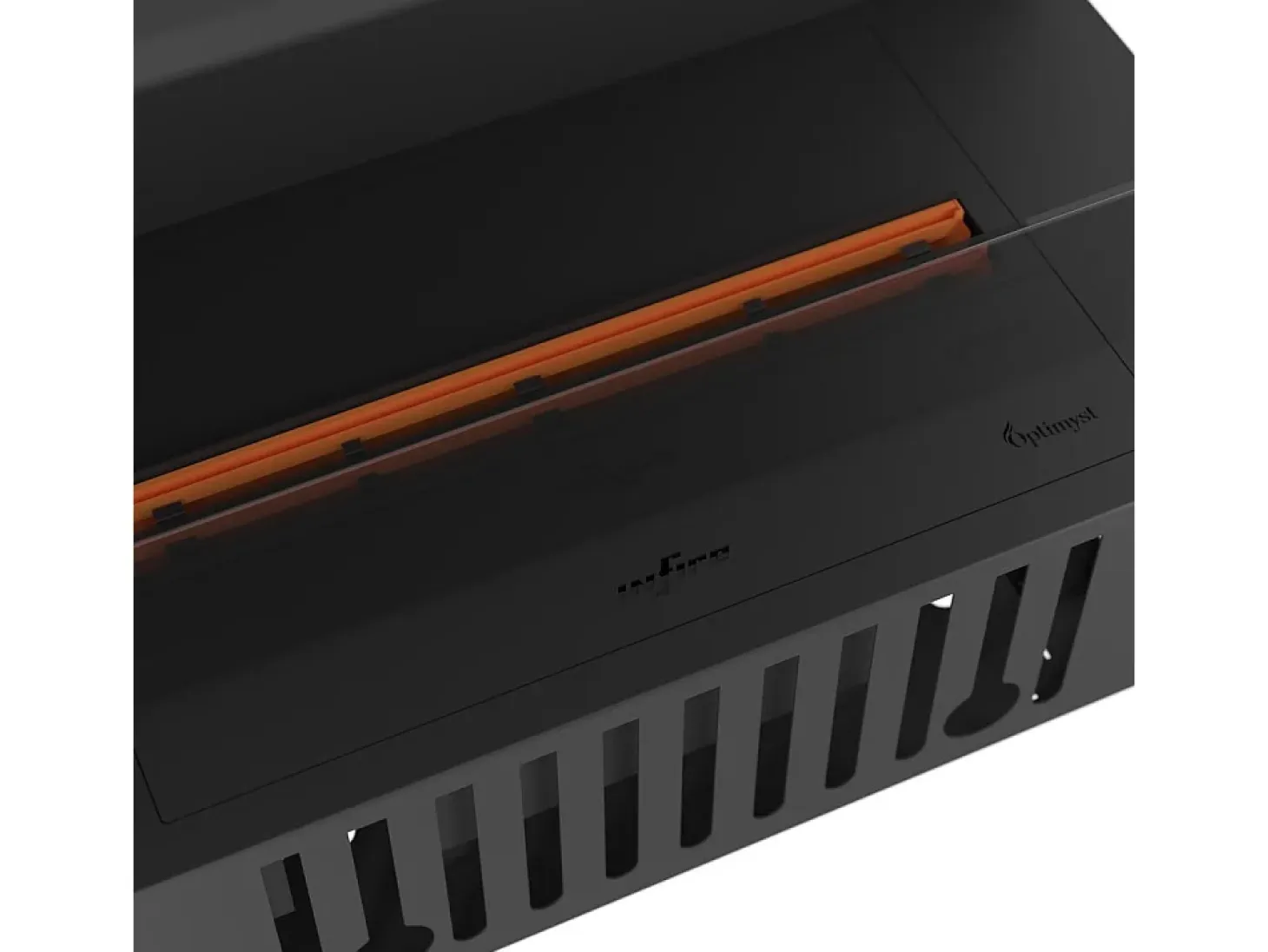 Chimenea vapor de agua empotrada Corner R800 - Llama 3D multicolor, control app, depósito 1,2 l, recarga automática - 80 cm