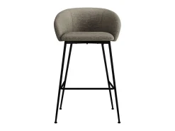 CHLOE-Silla de bar de tela marrone (x2)