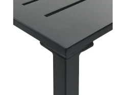 Chrysto Mesa alta de bar acero recubrimiento polvo negro 100x50x110 cm