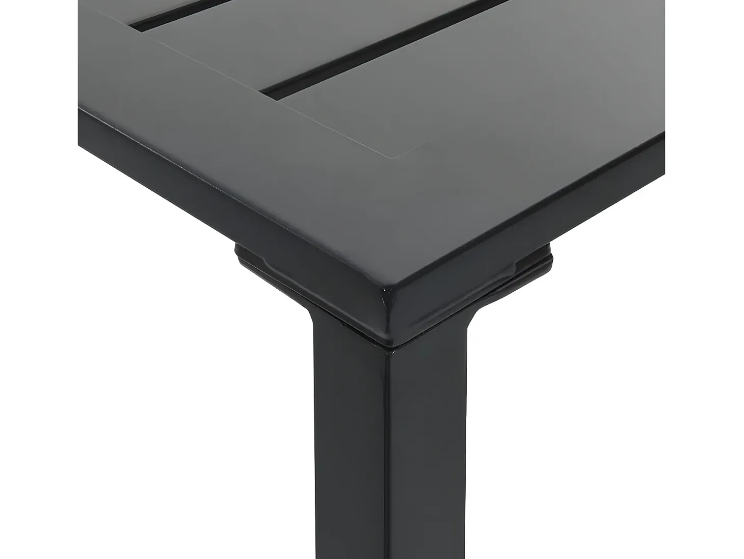 Chrysto Mesa alta de bar acero recubrimiento polvo negro 100x50x110 cm