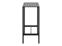 Chrysto Mesa alta de bar acero recubrimiento polvo negro 100x50x110 cm