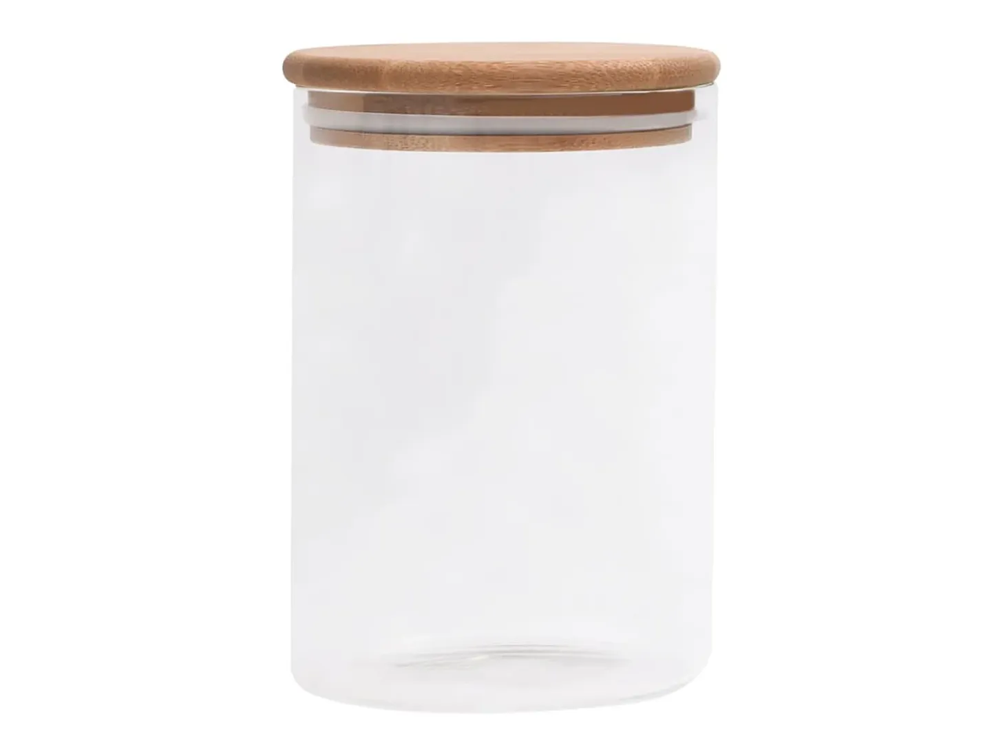 Claire-Bernadette-Marie Tarros de almacenaje con tapa de bambú 4 unidades 800 ml