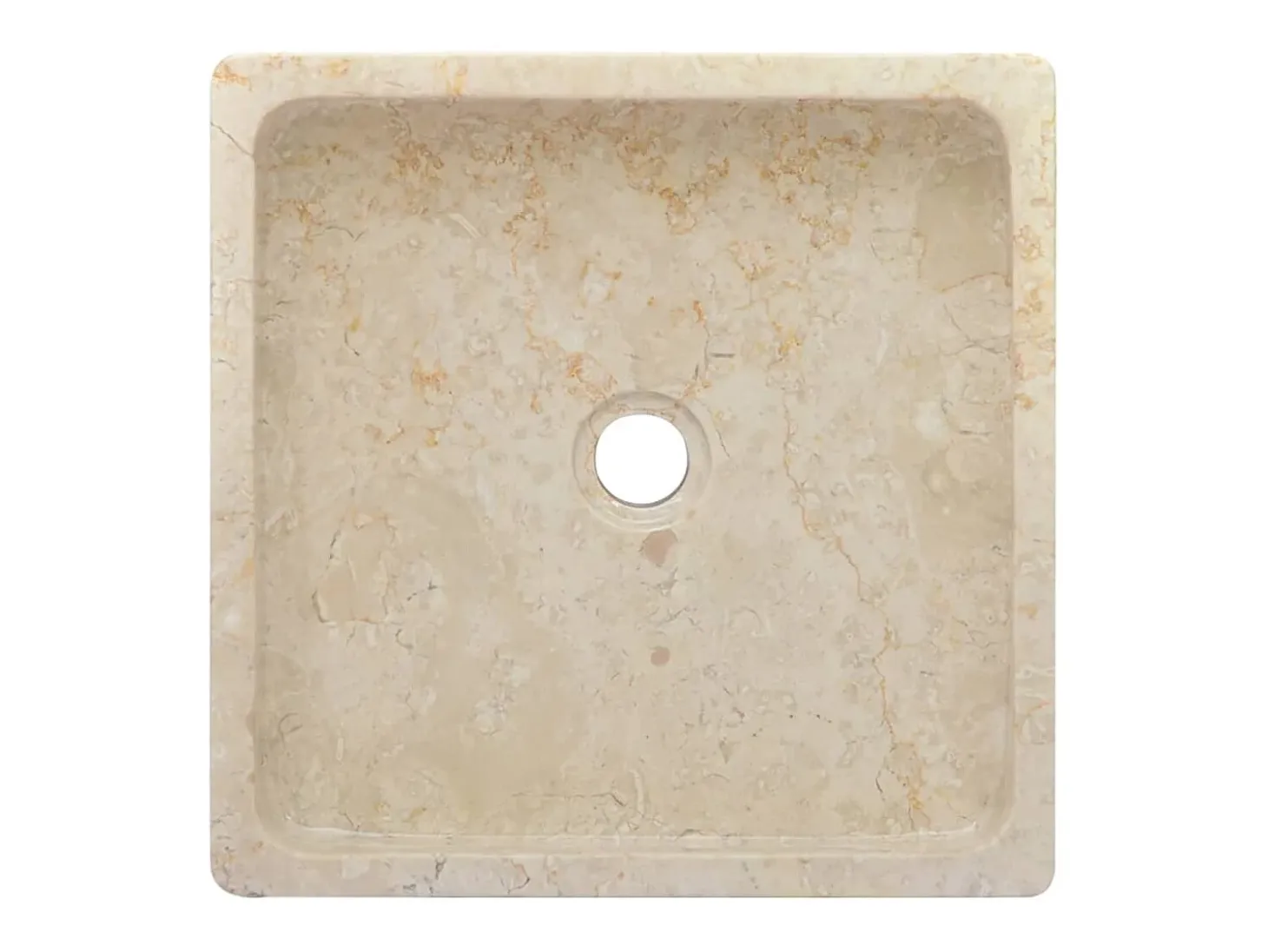 Claire-Céleste Lavabo crema mármol 40x40x10 cm