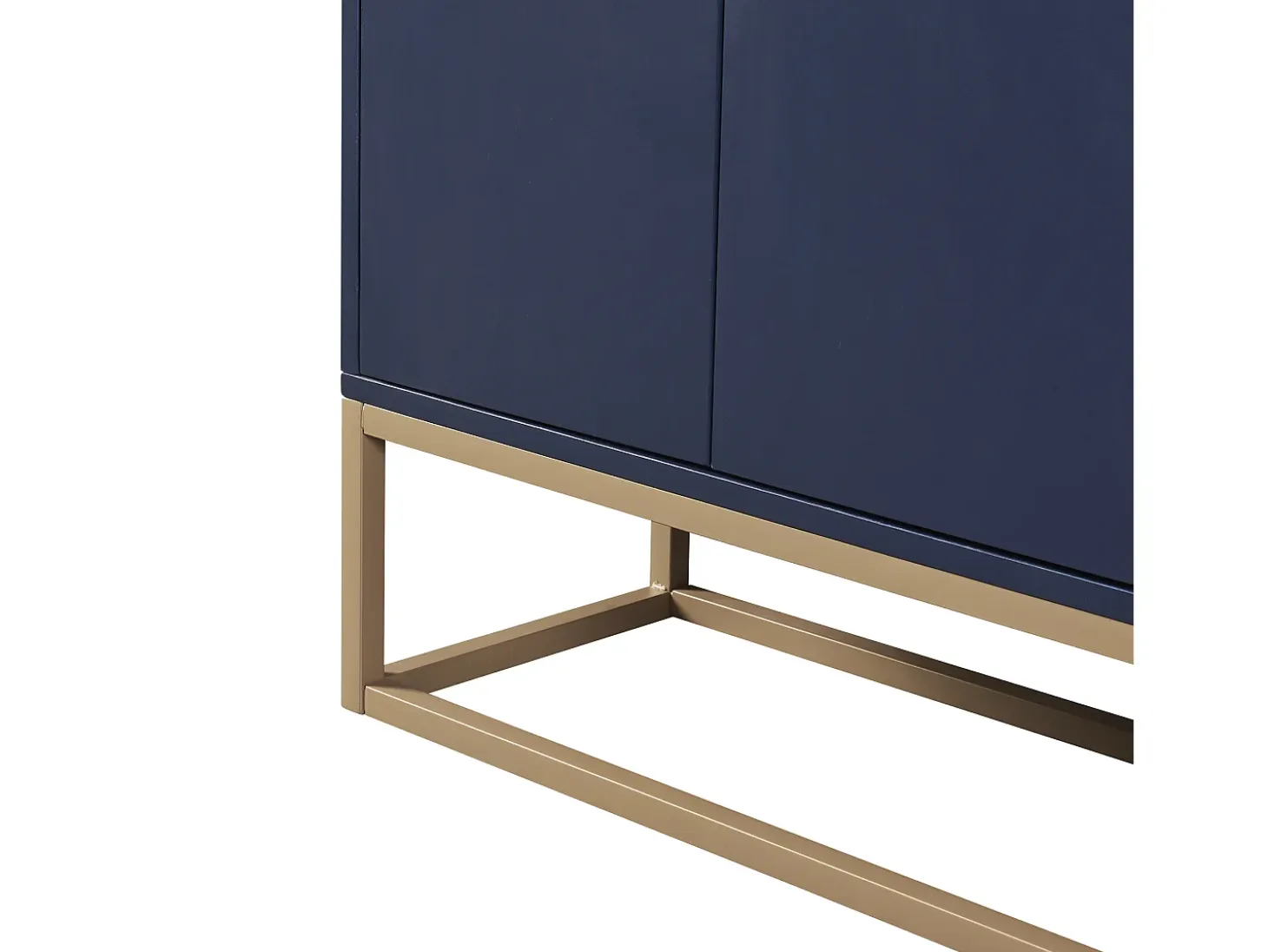 Cómoda buffet 120x30x80 cm minimalista moderna sin tirador - Azul