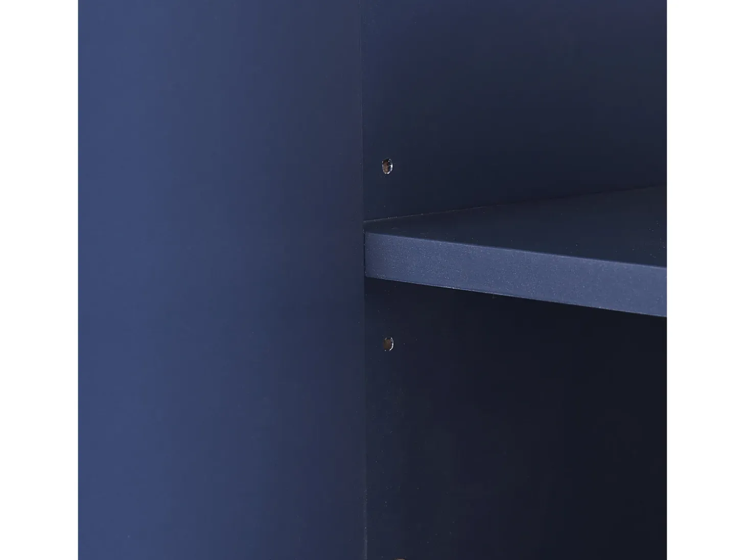 Cómoda buffet 120x30x80 cm minimalista moderna sin tirador - Azul