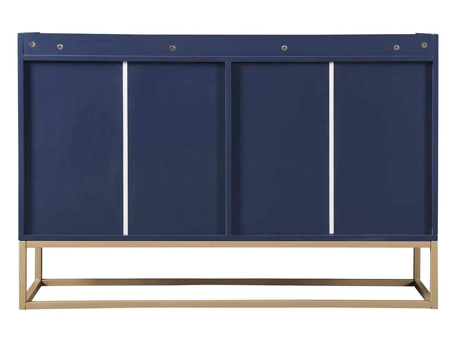 Cómoda buffet 120x30x80 cm minimalista moderna sin tirador - Azul
